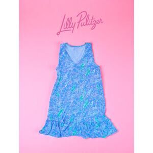 Lilly Pulitzer Sleeveless Ruffle-Hem Dress – Size S – EUC